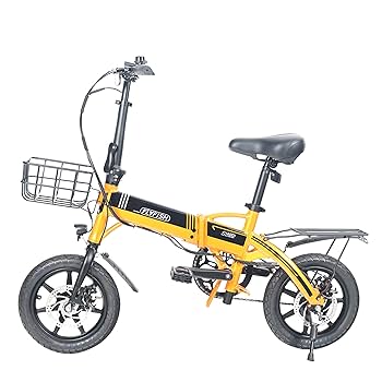 Amazon | 折りたたみ自転車 電動アシスト自転車 14インチ